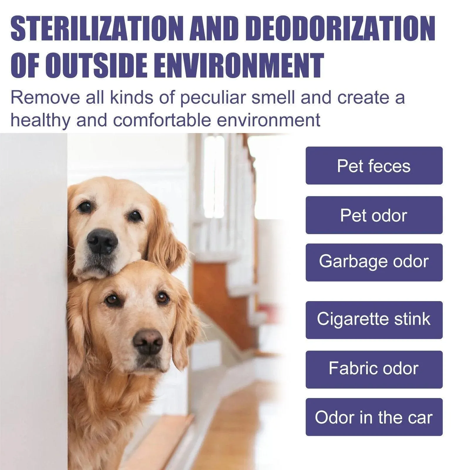 Pet Deodorant Spray for Cats and Dogs Eliminates Urine Feces Odors Air Freshener β image 4