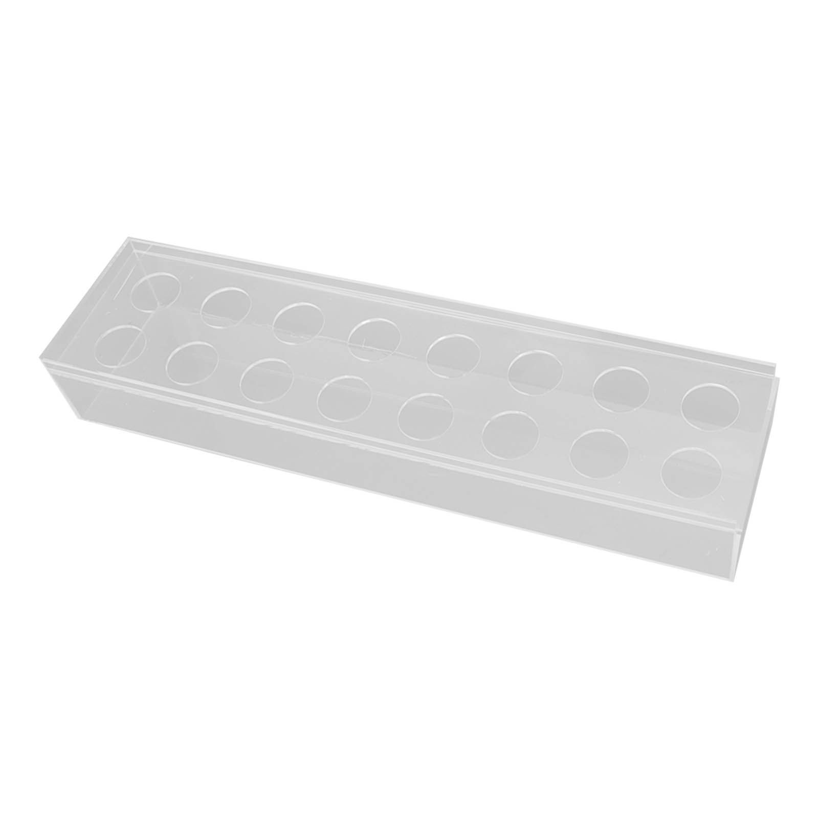 Clear Acrylic Flower Vase Multi Holes Elegant Decorative Long Rectangle Vase for Wedding Home Dining Table Decor 40cm/15.7in — image 4