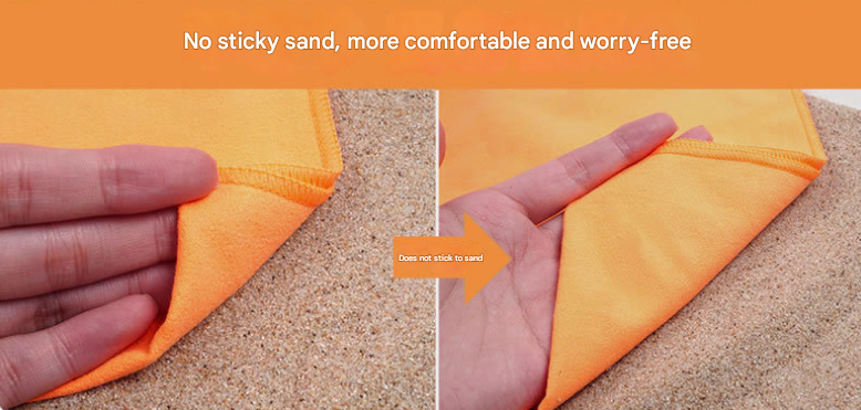 2-Piece Purple Quick-Dry Microfiber Sports Towel with Travel Case - Compact & Absorbent for Gym, Swimming & Camping โ image 2