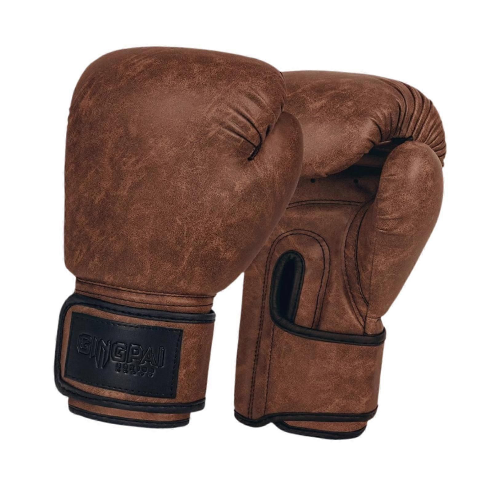Boxing Gloves for Men Women Sparring Gloves for Exercise Home Gym Kickboxing - Dark brown 10oz โ image 2