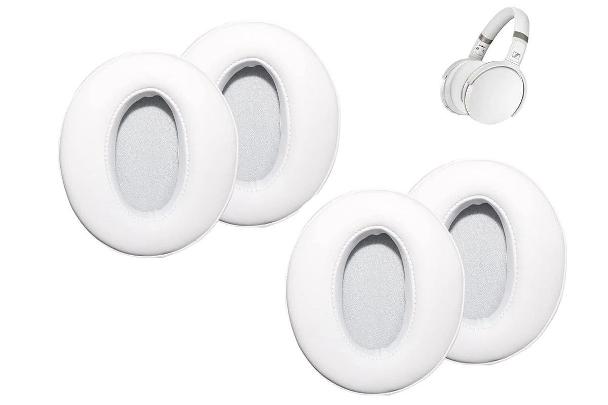 4Pcs Ear Pads Replacement For Sennheiser HD 4.50 BTNC HD 450BT HD400S HD485-White