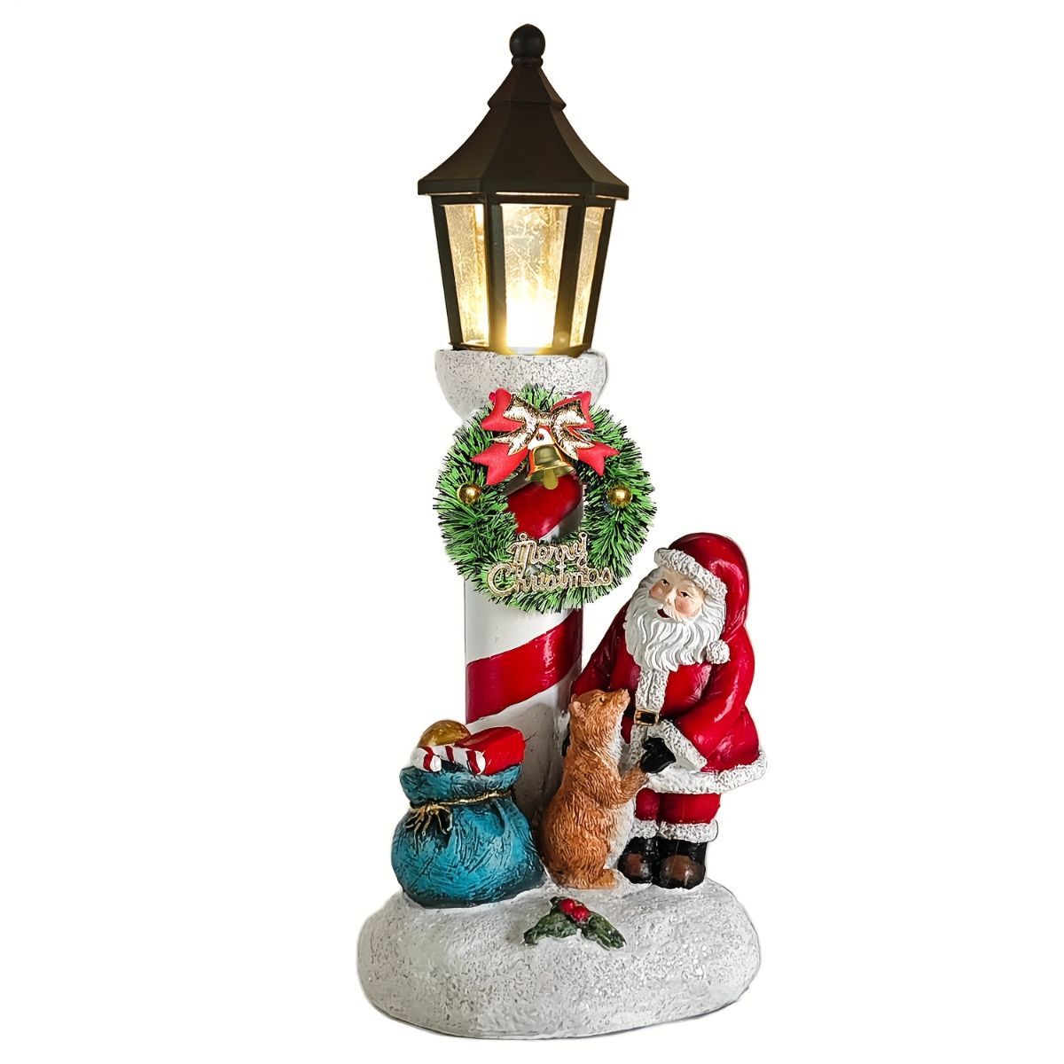 Christmas Lanterns Christmas Night Lights Holiday Decor Santa Night Lights - White - Size 2 โ image 5