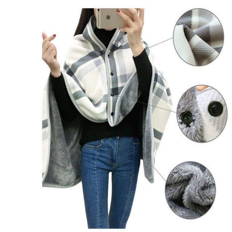 Essou Polyester Fleece Blanket Geometric 80x130cm WHITE CHECK 80*130cm โ image 5