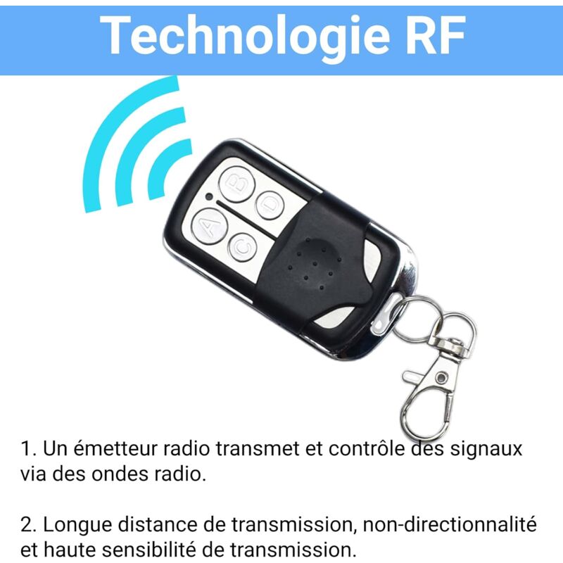 433.92 Mhz Gate Remote Control Universal Gate Remote Control Garage Door Remote Control 4 Channel Fixed Code Duplicator — image 3