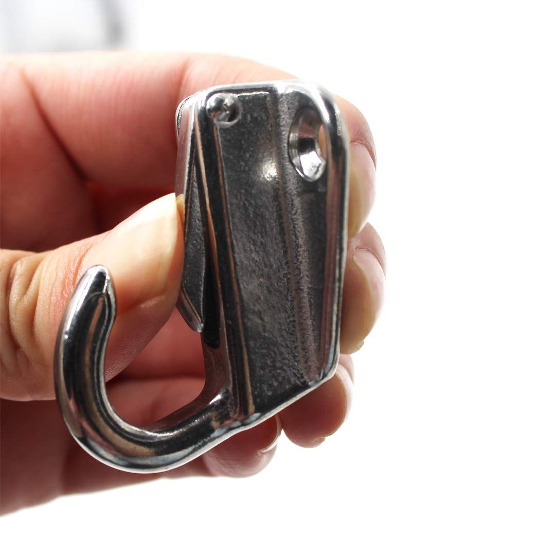 Spring Snap Attach Rope Hook, SS 316 Fender Spring Fending Hook Marine Clothes Boat Hardware (4pcs) โ image 3