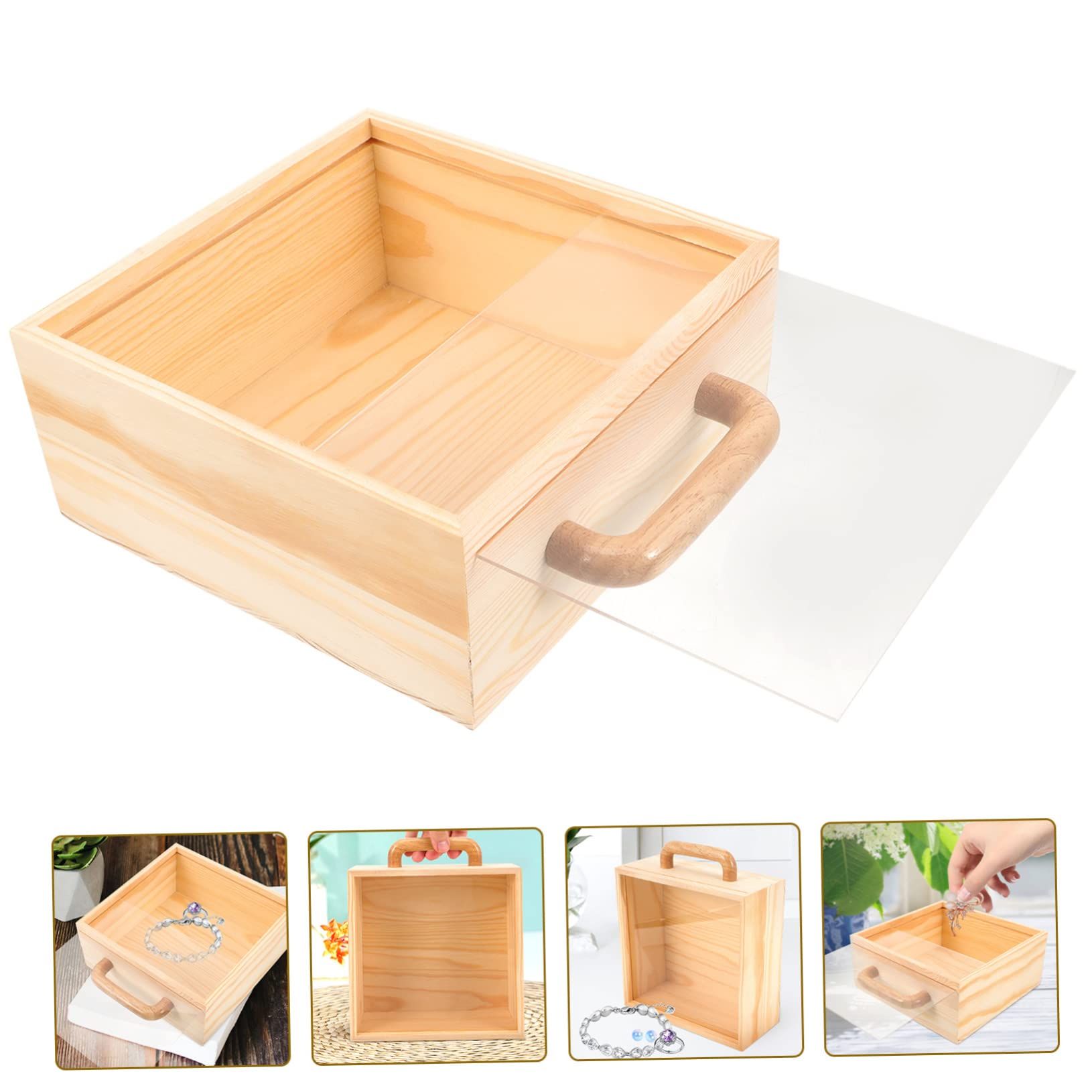 Storage Box with Handle Cake Decoration Wedding Picture Frame Desktop Decor Jewelry Boxes for Gifts Jewelry Gift Boxes Macaron — image 4