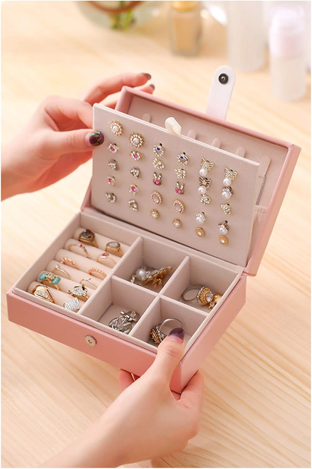 Stylish and Functional PU Leather Jewelry Storage Box for Organized Accessories โ image 5