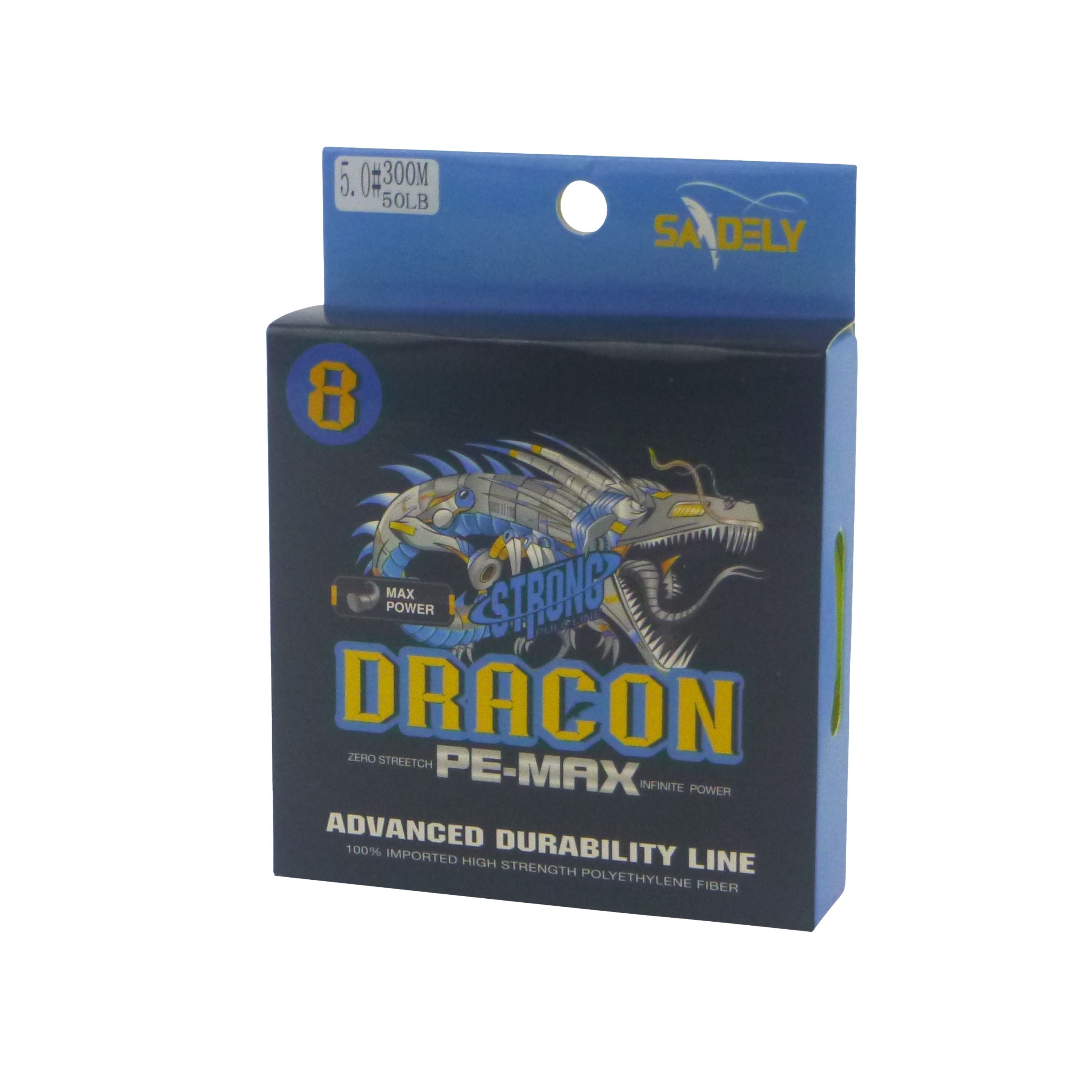 Samdely Dracon X8 Braid, Yellow, #0.8, 10lb, 300Mtr — image 2