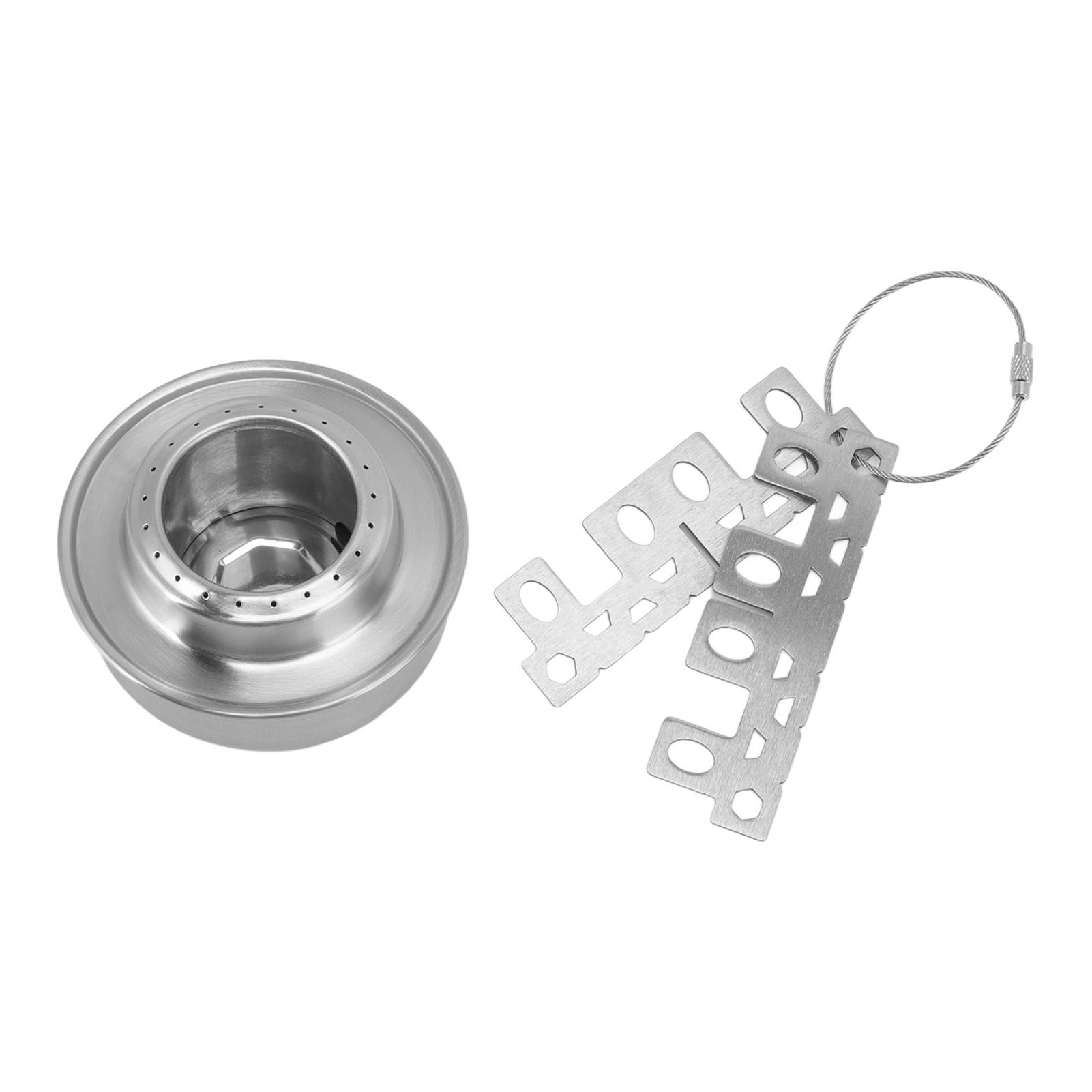 Outdoor Portable Camping Stove Stainless Steel Mini Backpacking Stove for Camping Hiking Backpacking BBQ A โ image 2