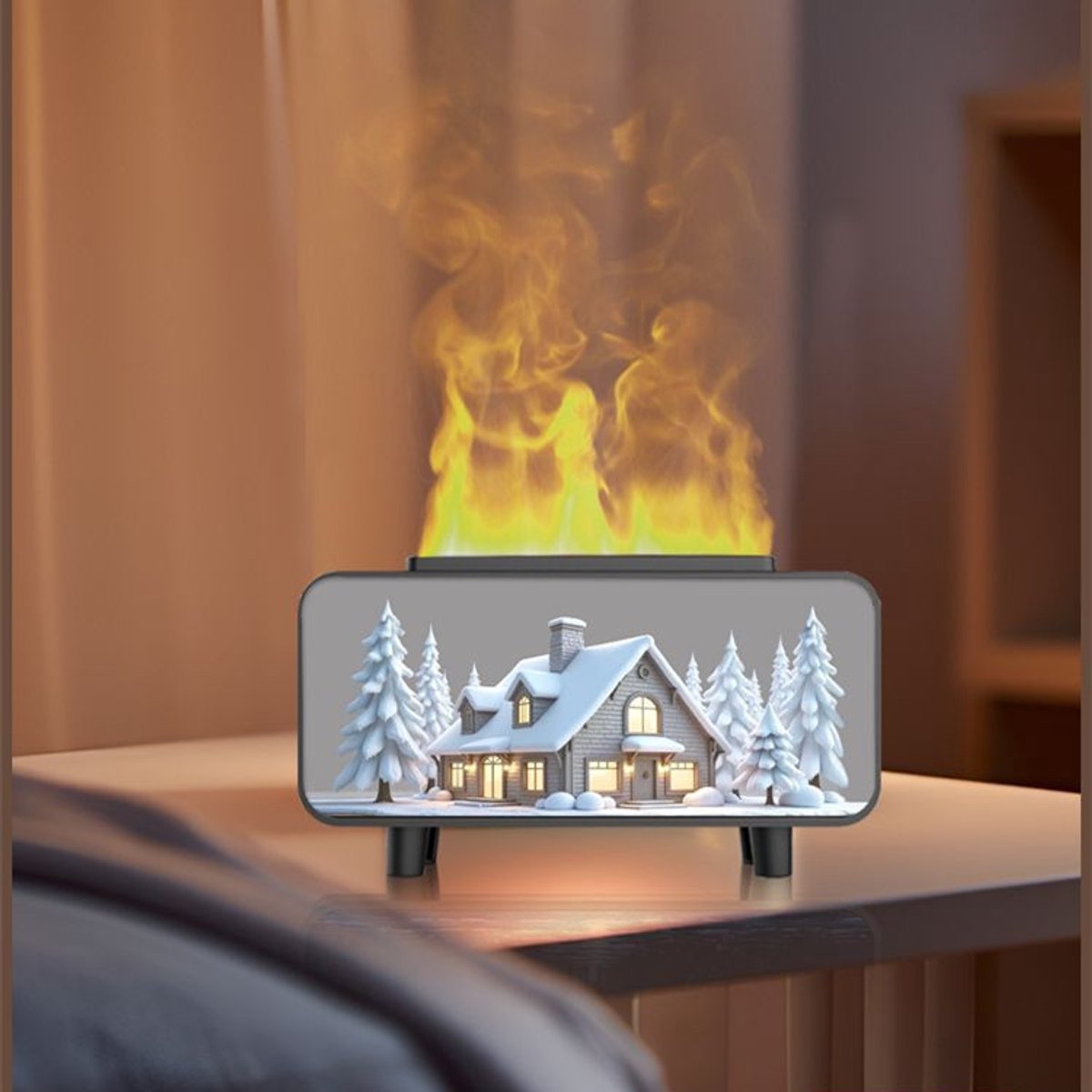 Snow House 3-in-1 Humidifier - Aromatherapy - Bedroom - Automatic Fragrance Diffuser - Mood Lighting - 7 Colors - Halloween Decoration - Christmas Gifts - For — image 2