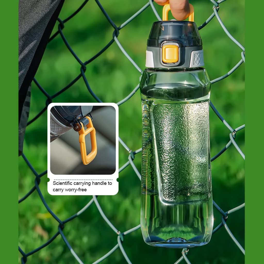 Portable Sport Water Bottle with Handle – Large Capacity Fitness Water Bottle for Gym, Hiking, Cycling, Outdoor Use – BPA-Free & Leak-Proof (Green,1000ml) — image 4