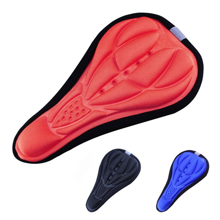 4pcs 3D Padded Cycling Bicycle Bike Saddle Seat Cover Cushion Sponge Foam Comfortable saddles Mat Bicycle Accessory โ image 3