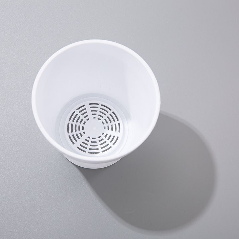 5 Pack Plastic Flower Pot Indoor Outdoor Modern Decorative Plant Pots with Drainage Hole and Tray for Office Desk Home Garden — image 4