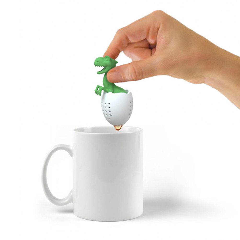 Dinosaur Shaped Tea Filter Silicone Tea Infuser Reusable Tea Bag Strainer โ image 5
