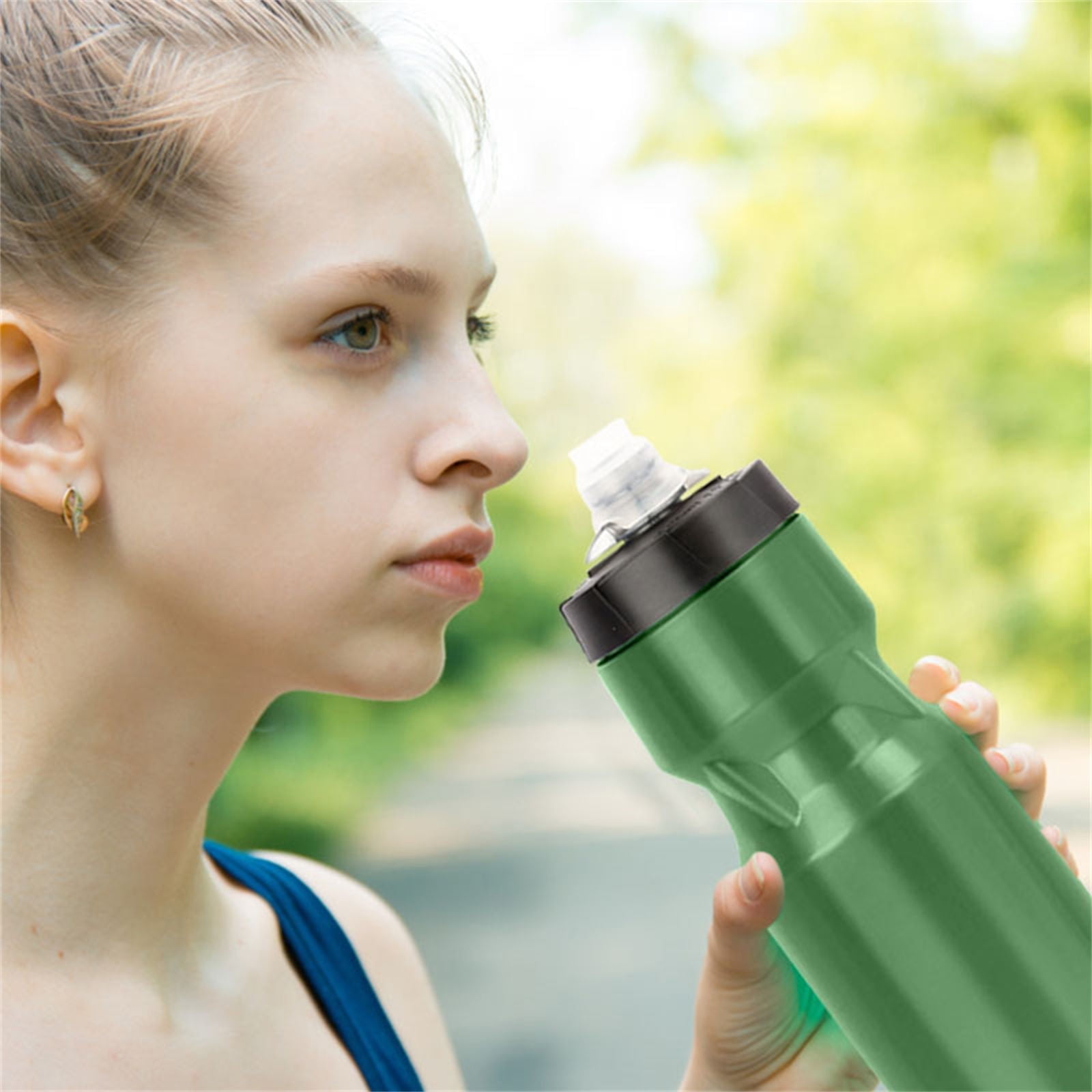 Bottle, Sports Water Bottle, Kitchen Supplies, Steel Insulated Stainless Steel Water Bottle – for Cycling Fitness & Sports Fits Most Cages CH — image 6