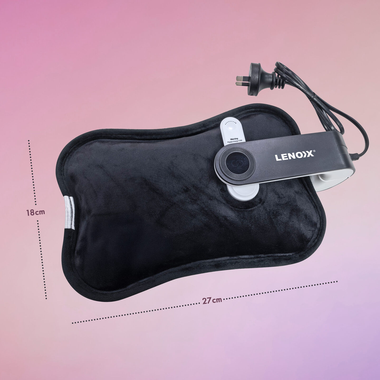 Rechargeable Electric Hot Water Bottle 180W, Fast Heating, Up to 70°C, Leak-Resistant Design — image 3