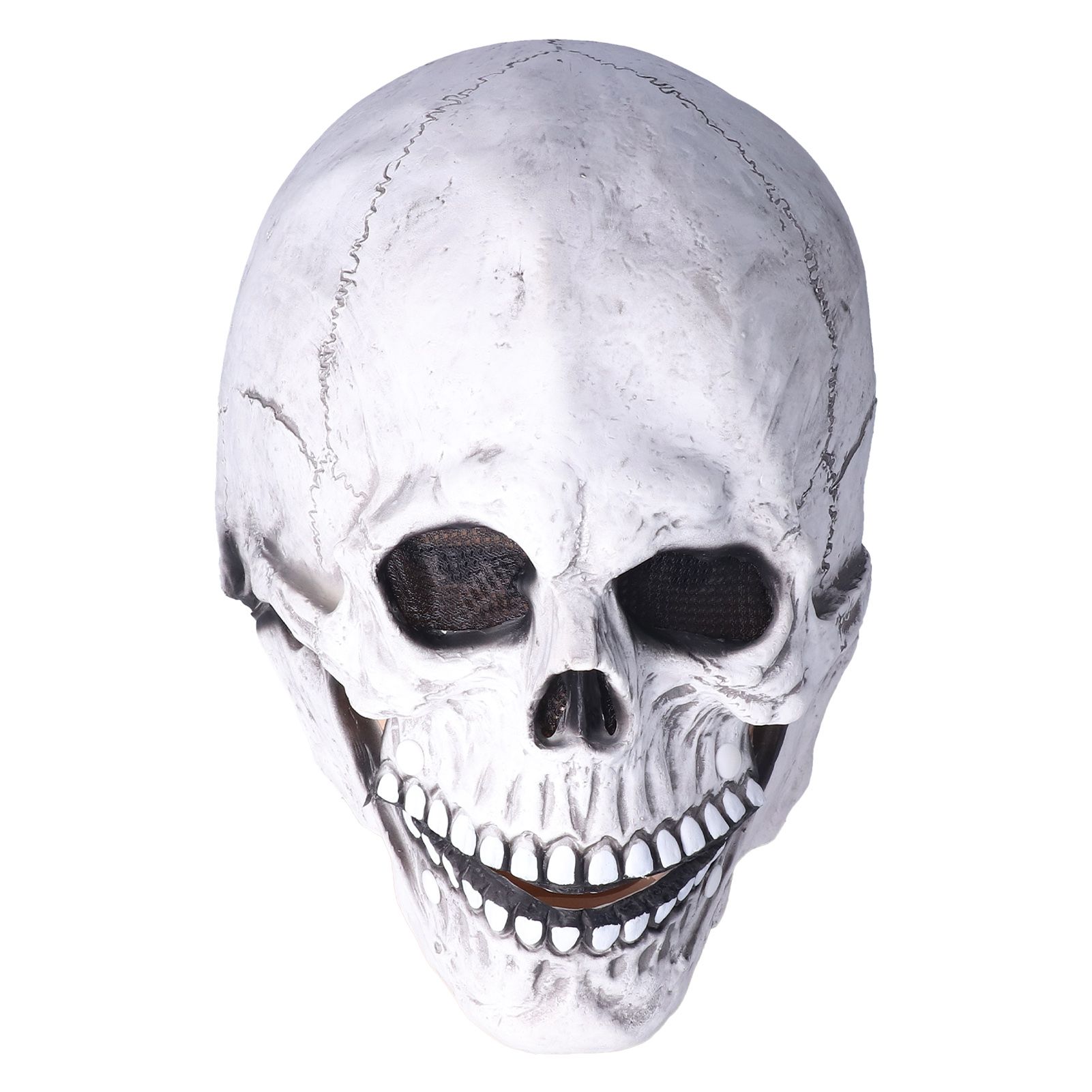 Halloween Skull Helmet Full Head Skull Mask Latex Cosplay Costume Horror Skull Mask for Festival PartyLight Grey โ image 5