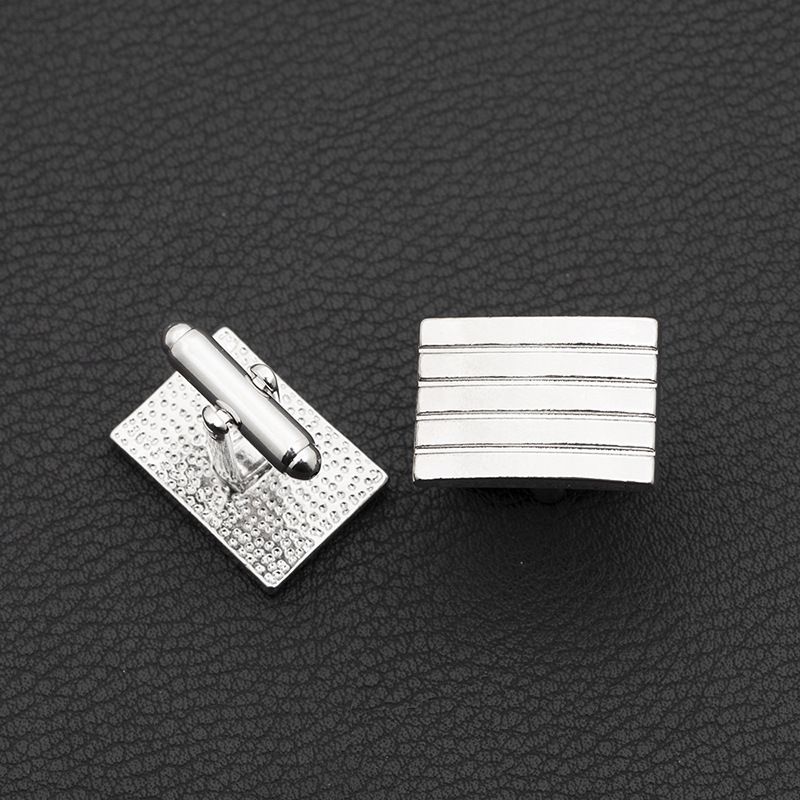 2PC Men's Cufflinks Cuff Links for Men, Stainless Steel Tuxedo Shirt Cuff Links Set, Men’s Jewelry or Accessories for Business — image 5