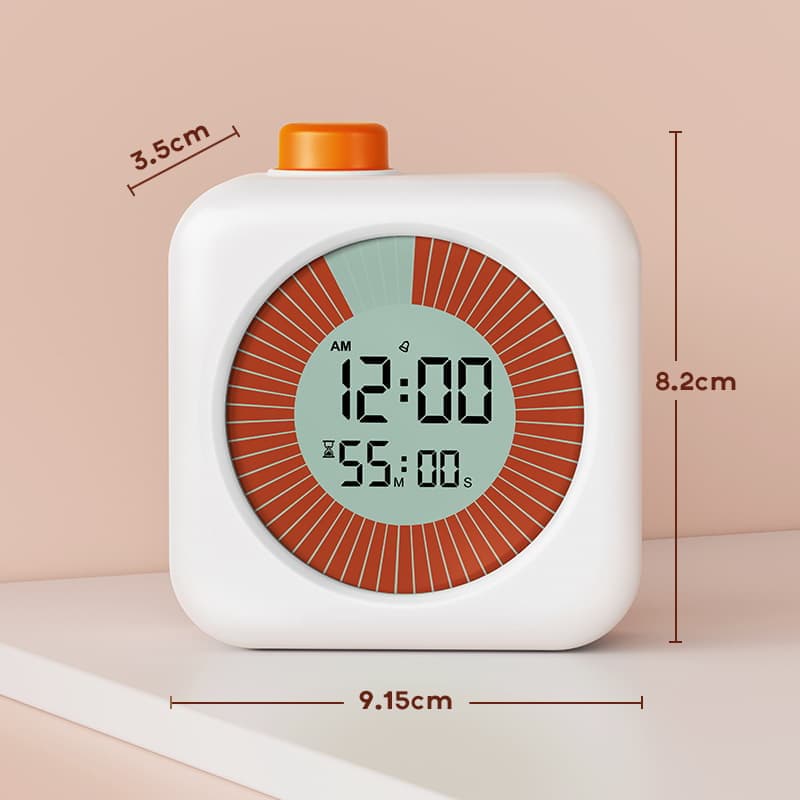 Digital Visual Timer 3-in-1 Clock Alarm Countdown for Kids and Home, Pink, 60 Min โ image 2