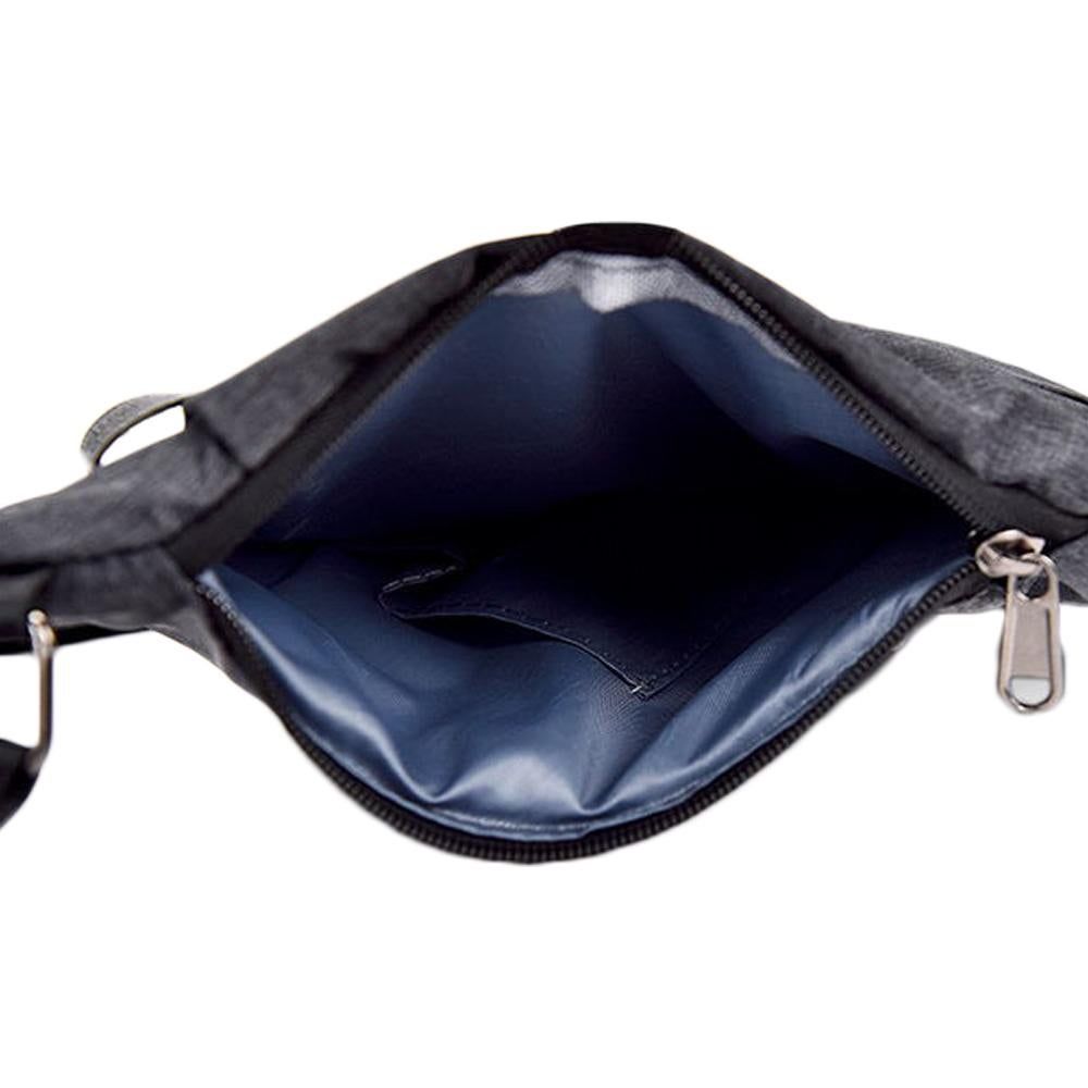 Anti Theft Sling Bag Oxford Cloth Chest Shoulder Bag Travel Crossbody Pack - Left — image 5