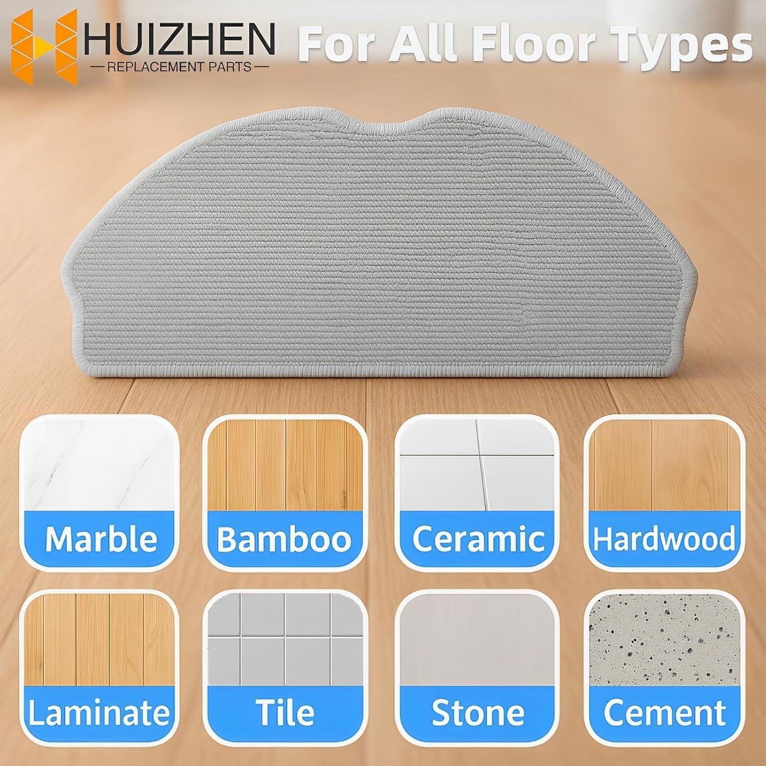 Accessories Kit or ROPVACNIC S1, or Tipdiy G90, or betboyles V75S, or VIPSUN Z1, or PrettyCare C2 Robot Vacuum Replacement Parts, 6 Side Brush, 3 HEPA ilter, 3 โ image 4