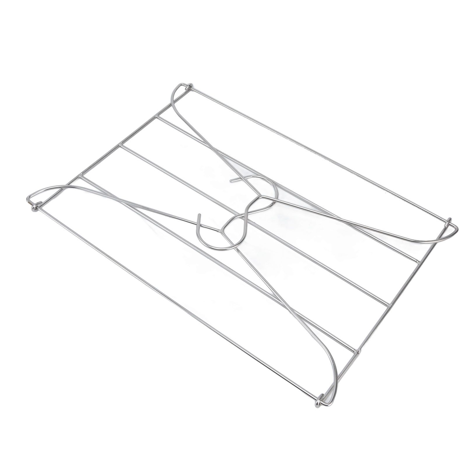 Stainless Steel Magic Pants Hangers Foldable Multifunctional Space Saving Slacks Hangers for Pants Clothes — image 5