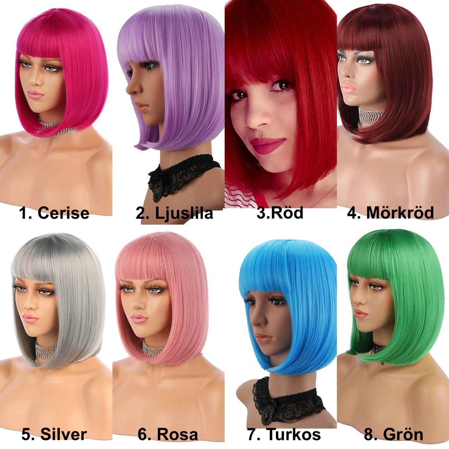 White Synthetic Wig for Party, Pride, Parades and Cosplay — image 2