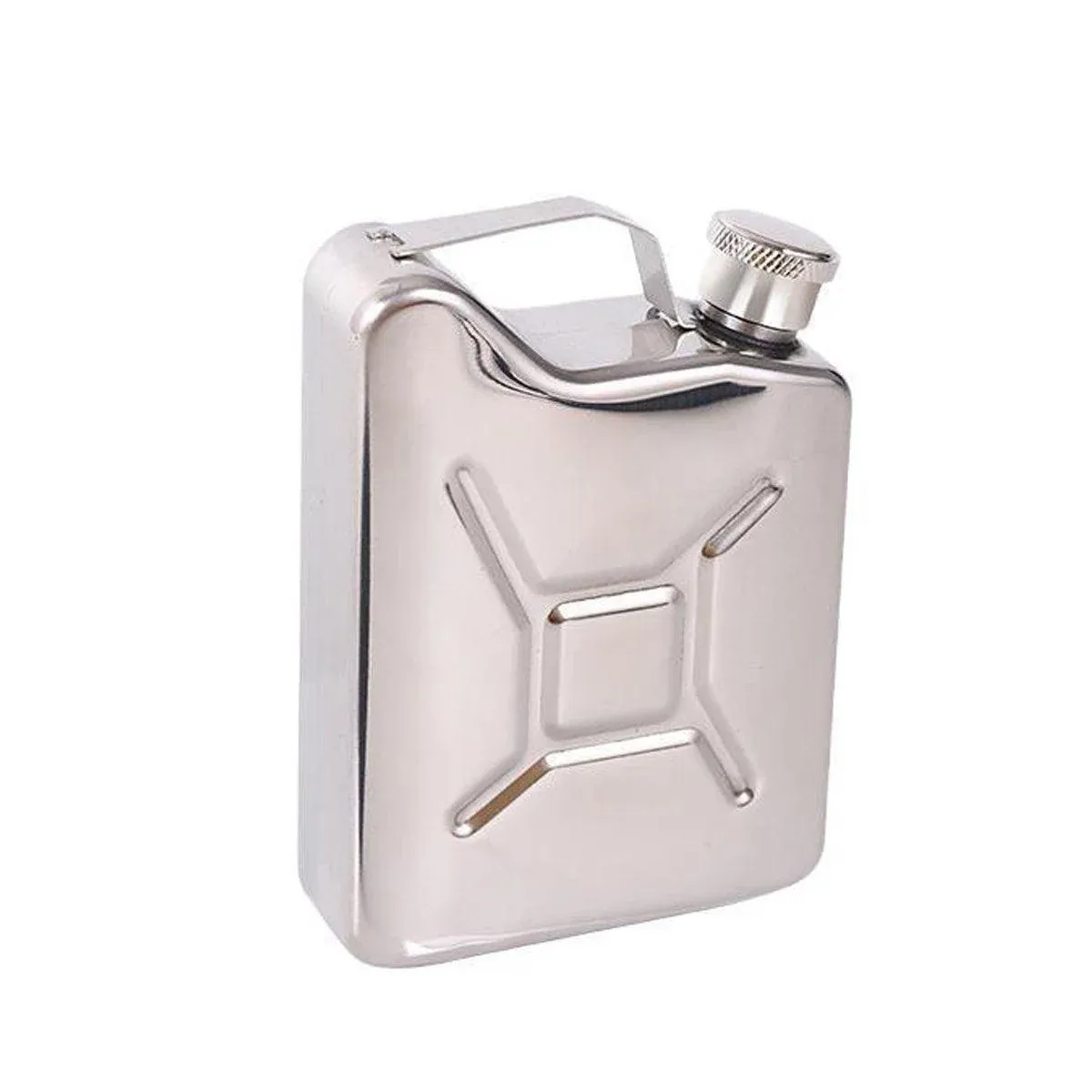 146ml Portable Outdoor Camping Oil Can Thick Stainless Steel Fuel Bottle Flask โ image 2