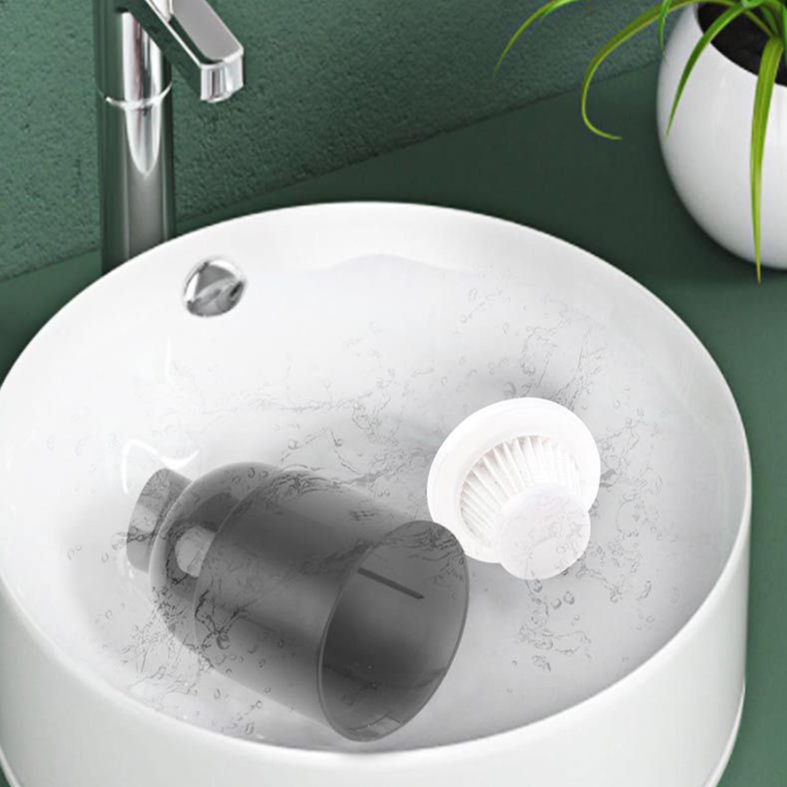 Car Vacuum Cordless Compact Portable Handheld Dry Wet Washable Filter Small Home Dust Buster Filter Core — image 2