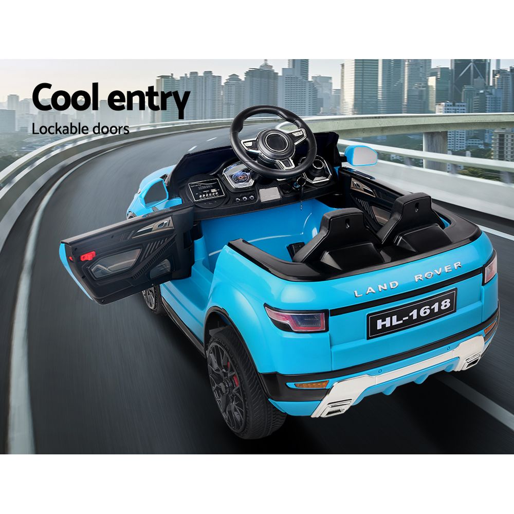 Rigo Kids Electric Ride On Car SUV Range Rover-inspired Toy Cars Remote 12V Blue — image 5