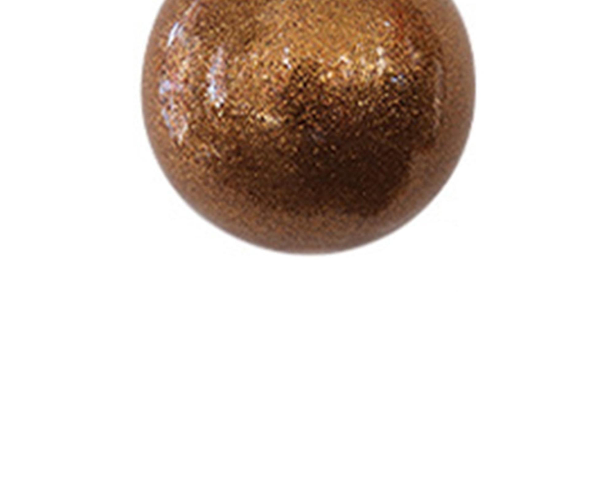 Glitter Xmas Tree Balls-Rose Gold — image 3