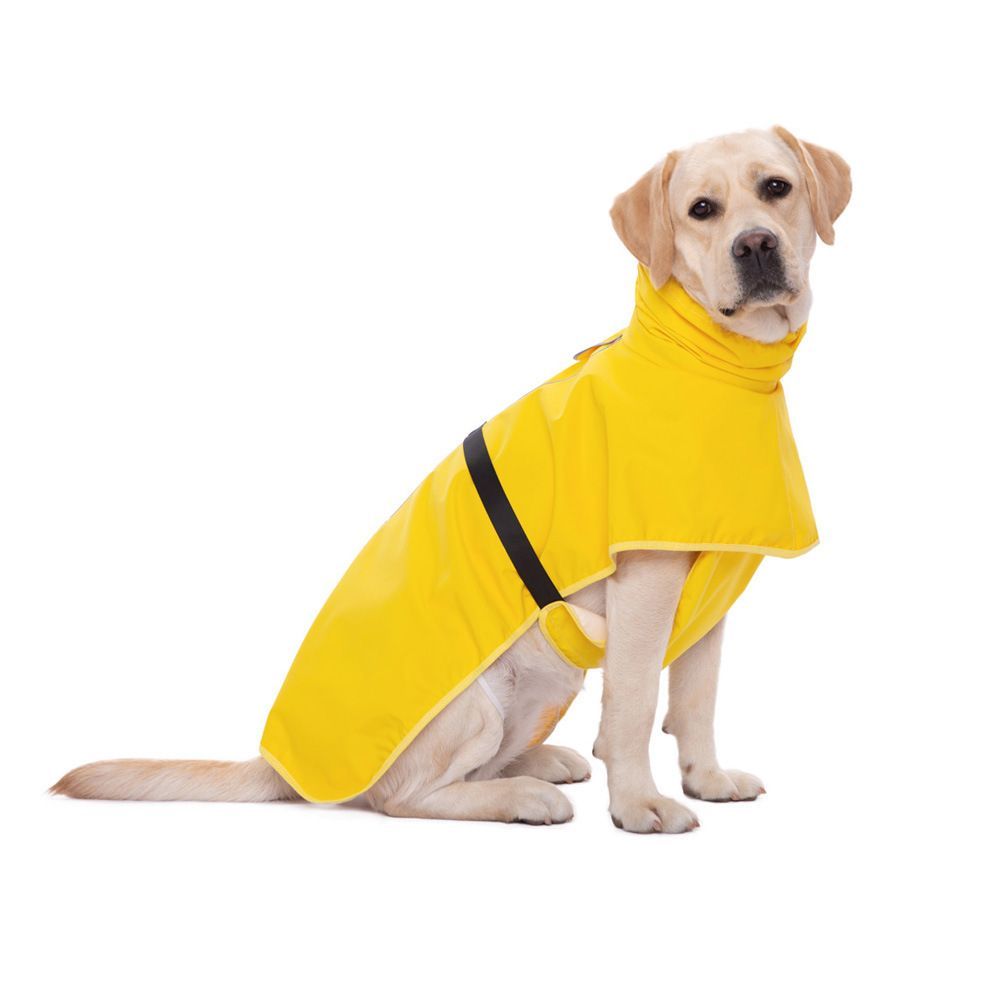 Waterproof Dog Poncho Reflective Dog Cape Dog Rainwear Pet Waterproof Clothing - Yellow - Size 7XL-30-40kg โ image 2