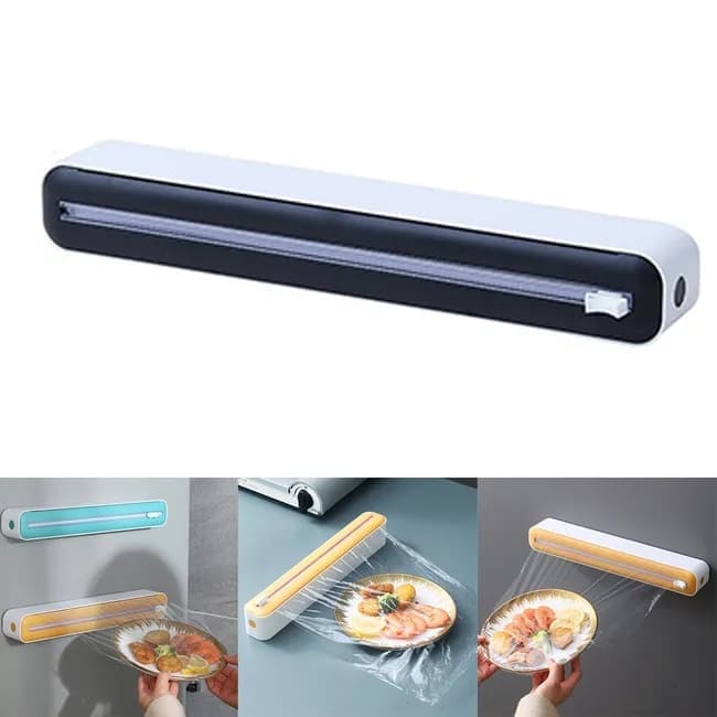Aluminum Foil Cutter Holder 36x7x5cm, Black