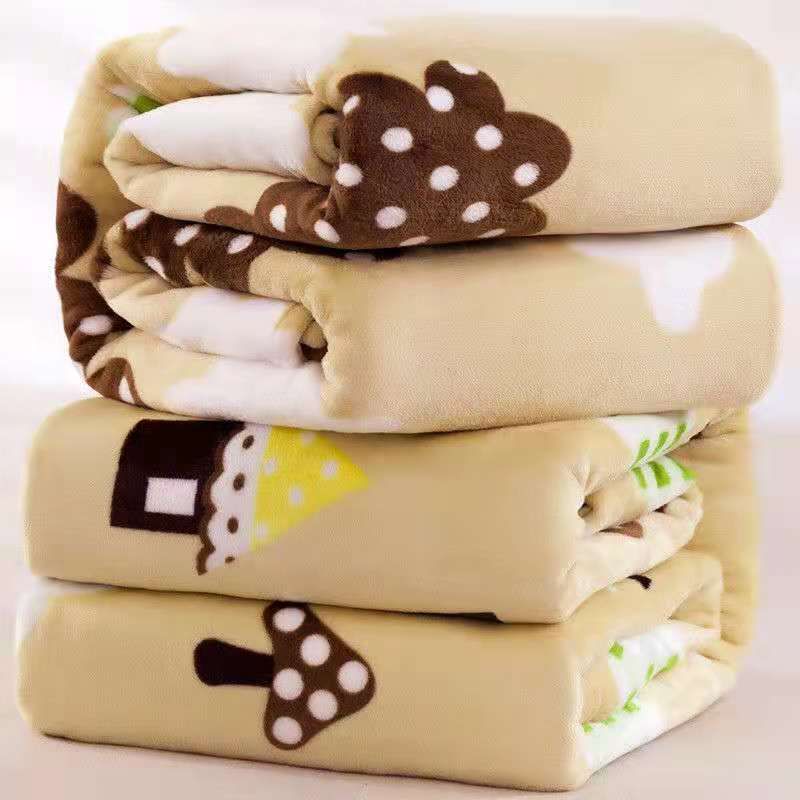 Flannel Blanket Polyester Geometric 120x200cm House of sheep 120*200cm about 0.8kg