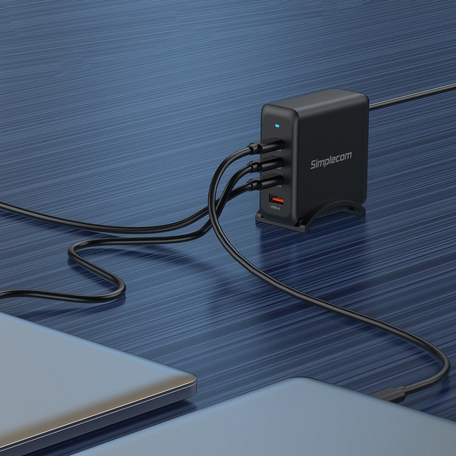Simplecom CU400 4-Port PD 100W GaN Fast Charger 3xUSB-C + USB-A for Phone Tablet Laptop — image 5