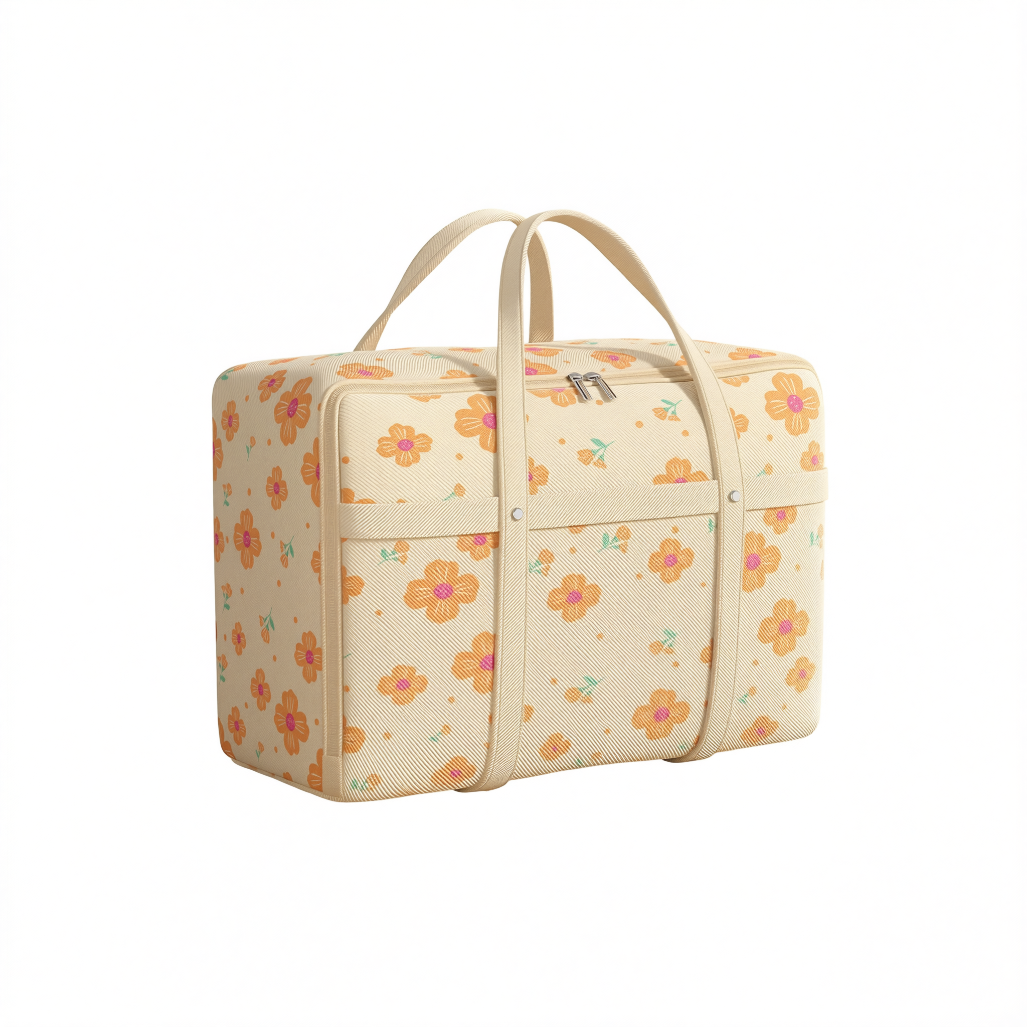 Friend Clothes Storage Bag Non-woven Moving Organizer Light apricot yellow-[regular thickened model/large capacity storage/dustproof and