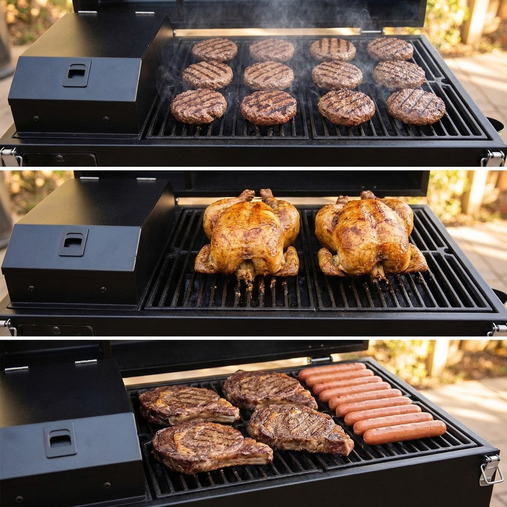 ASMOKE AS350 Portable Smart Wood Pellet Grill (Cyder Black) + 2 × 20LB Assorted Flavors Wood Pellets Bundle (Oak/Cherry/Apple) — image 4