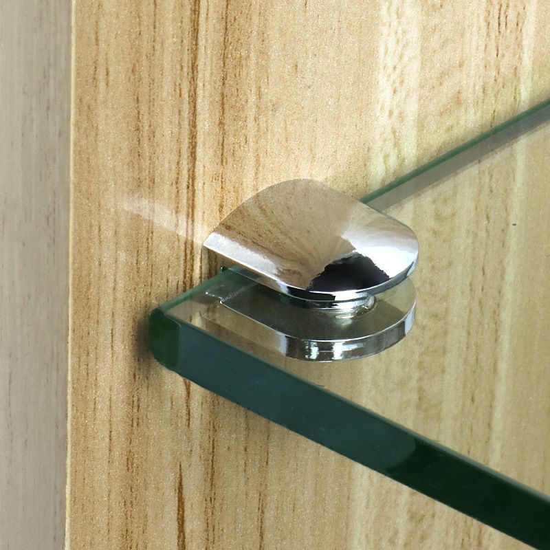Glass Shelf Brackets, Glass Clamp for 8-10 mm Wood/Glass, Adjustable Shower Brackets Glass Railing Polished Chrome, 4 Pcs — image 4