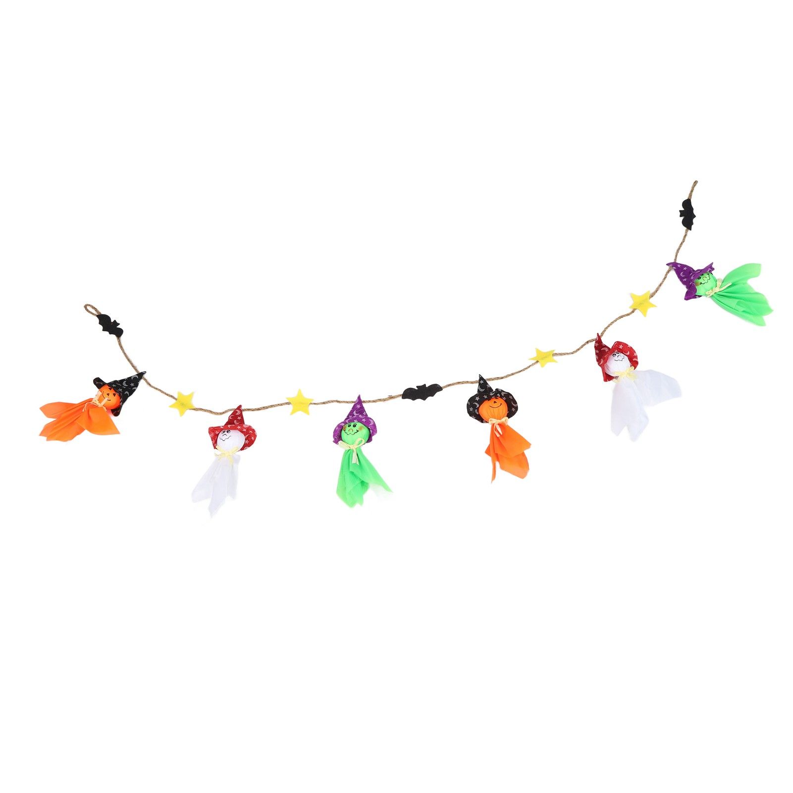 Pumpkin Witch Design Hanging Doll Halloween Pendant Ornament for Costume Party Bar DecorWithout Jingle Bell — image 3