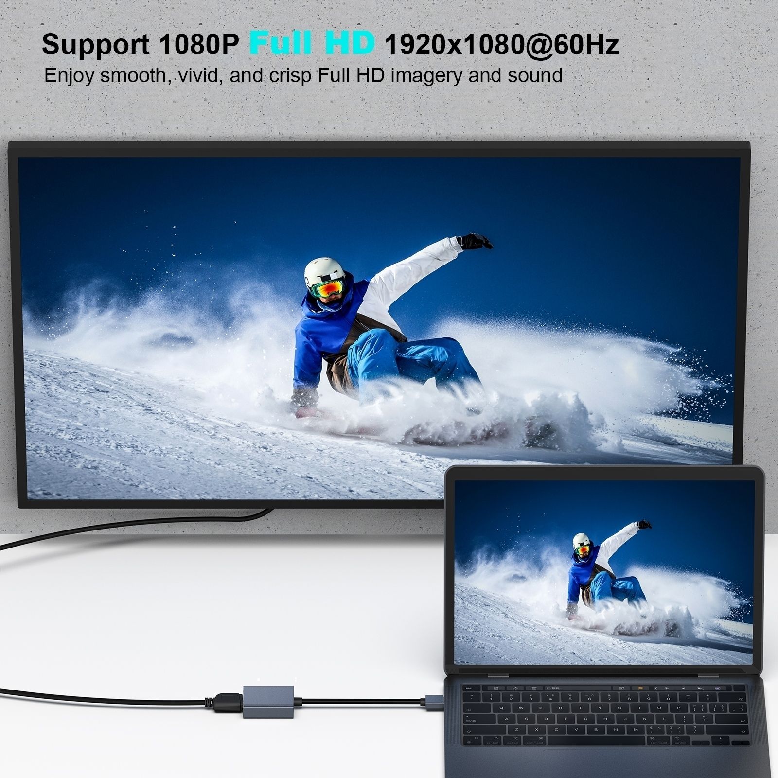 BENFEI 000334GY USB 3.0 to HDMI Adapter, USB 3.0 to HDMI Male Adapter for Windows 11/10/8/7 (NOT for MAC) — image 5