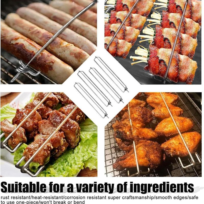 Outdoor BBQ Skewers – 4-Piece Grilling Set for Barbecue — image 5