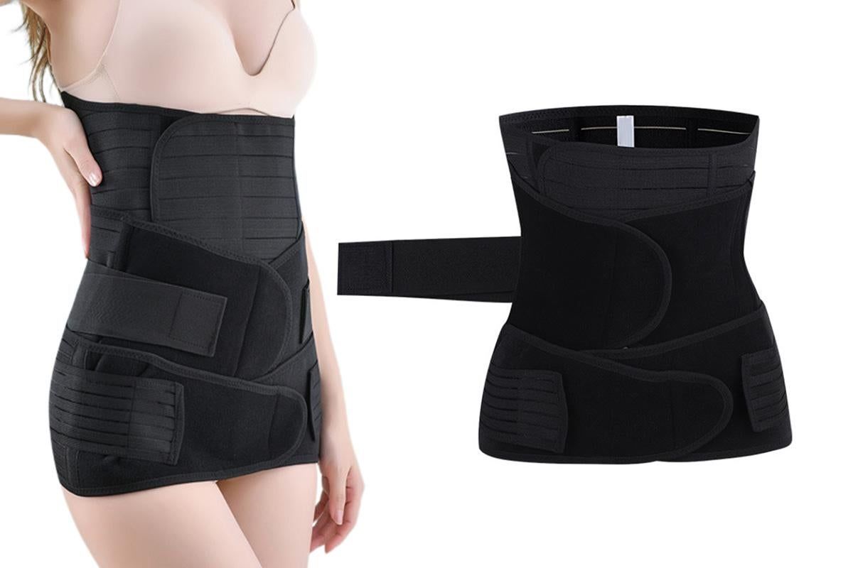 3 in 1 Postpartum Belly Band Waist Shapewear support Girdle After Birth Support - Black & L โ image 2