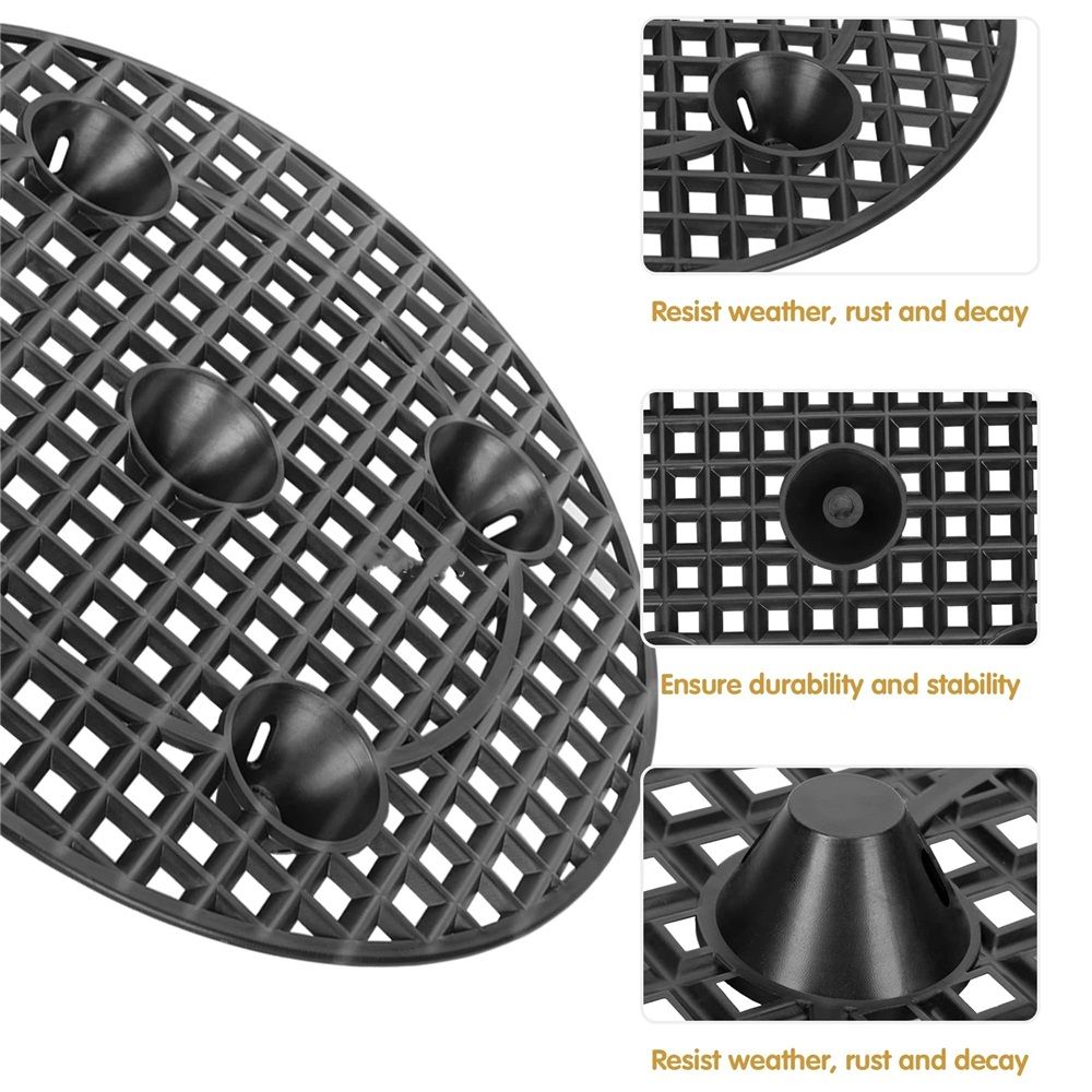 6 Pcs Big Potted Plant Stands - 12 Inch Patio & Deck Floor Protector, Plant Level Pot Elevator for Indoor Outdoor Garden Flower（Excluding flowers and — image 3