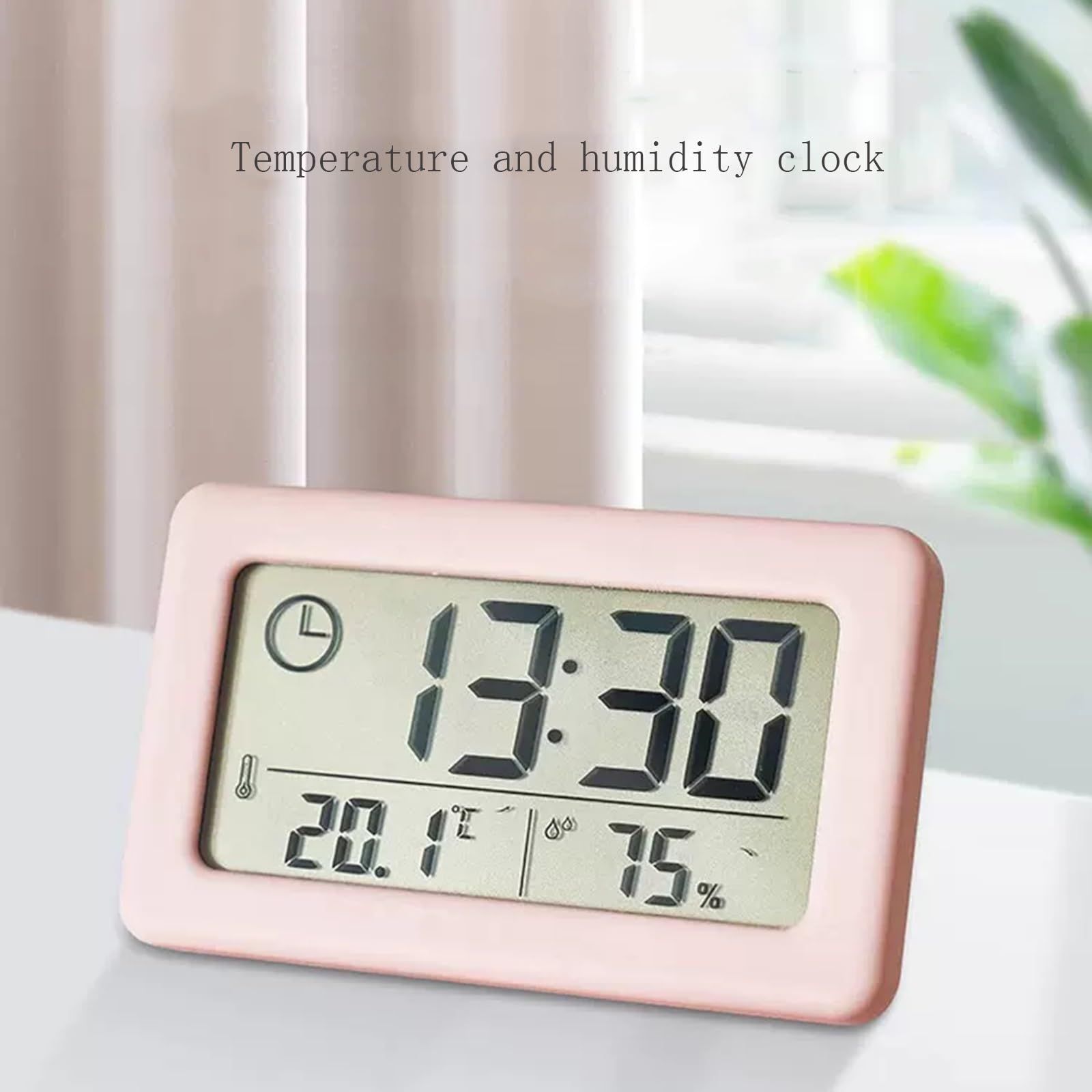 Favourite Small Alarm Clock Indoor Travel Mini Thermometer Electronic Watch Wall-Mounted Wall Temperature โ image 5