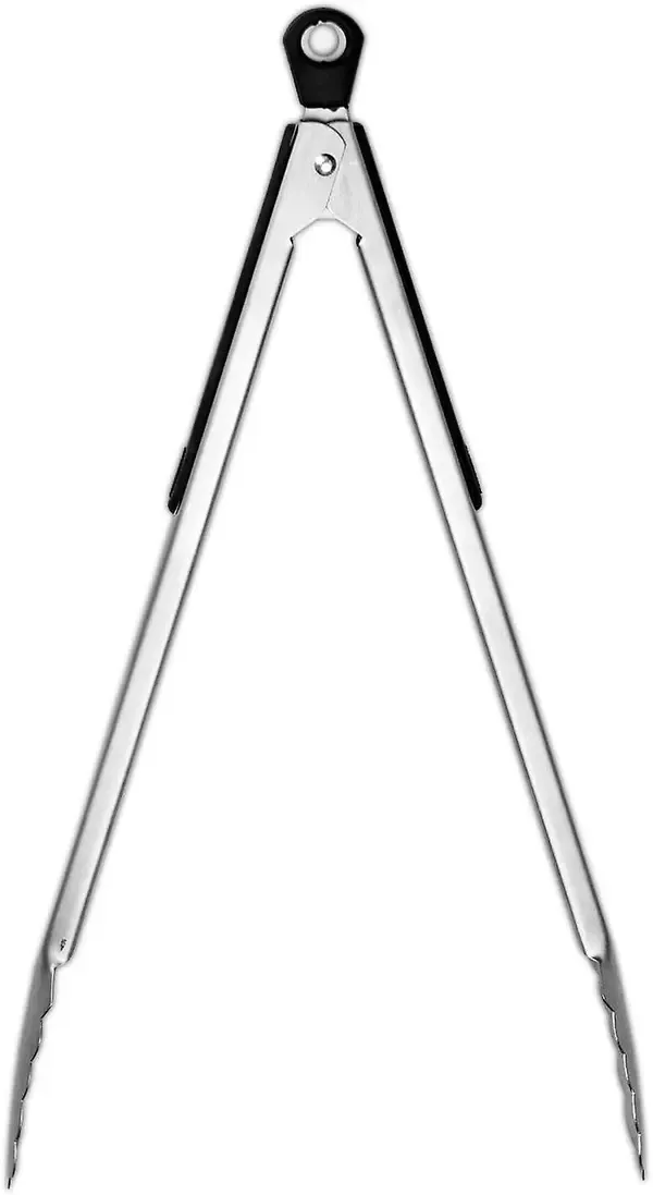 2 Pack 430 Stainless Steel Locking Kitchen Tongs with Silicone Grip for BBQ Cooking, Serving and Outdoor Grilling, 36 cm — image 3