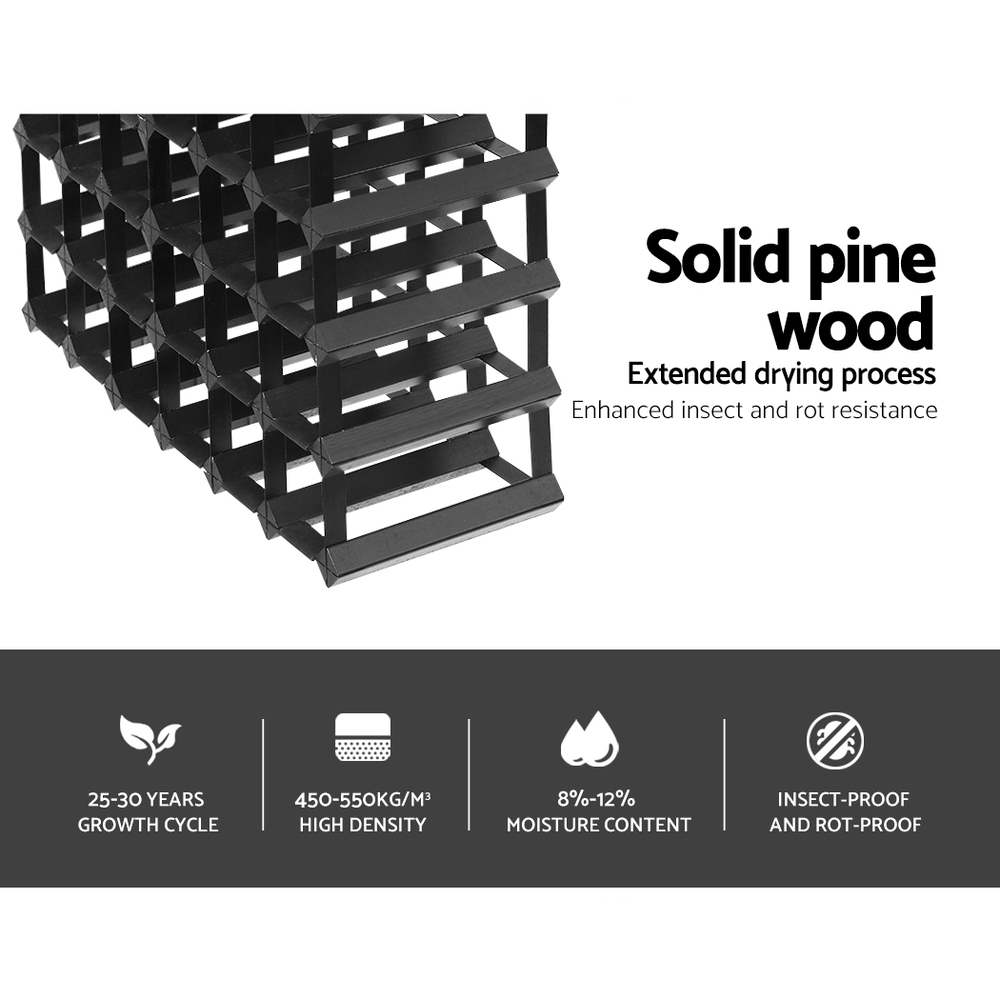 Artiss Wine Rack 42 Bottle Black โ image 5