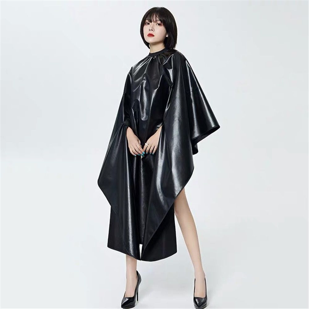 Professional Hair Chemical Hair Shawl Waterproof Bleach Proof Hair Color Dye Shawl, Cape Adjustable Neck Part for Adults and Youth (black) — image 2