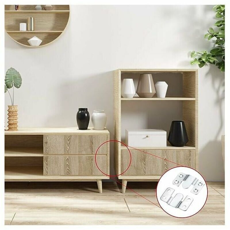 10 Pcs Holder Mounting Encastre Dissimule Miroirs, Sffichage of Image Connector of Furniture Materiel Suspension Wall β image 2