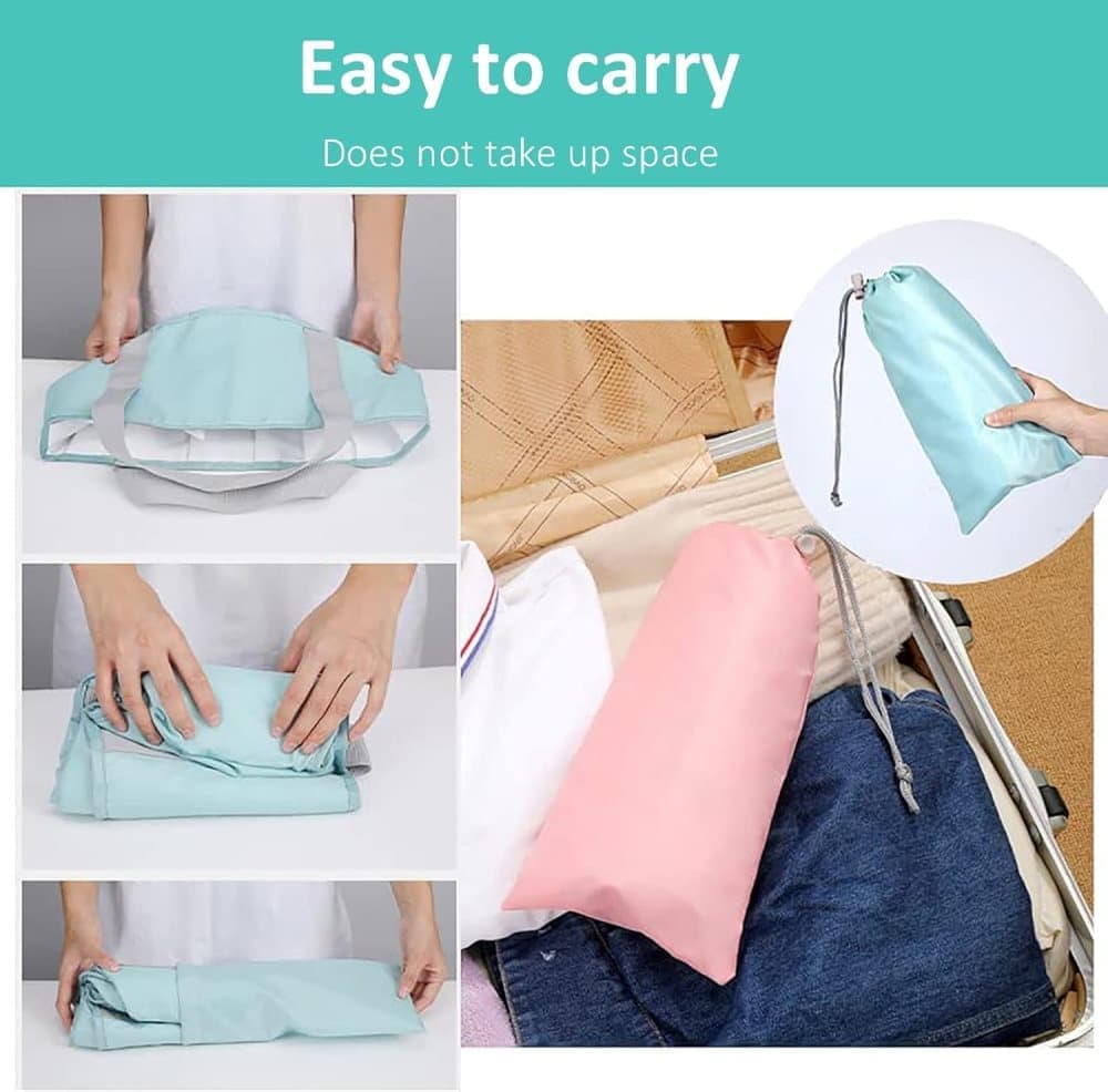 Foldable Foot Bath Tub 30 × 36cm, Gray, Portable for Home Travel Camping Outdoor Use, Spa and Care — image 4