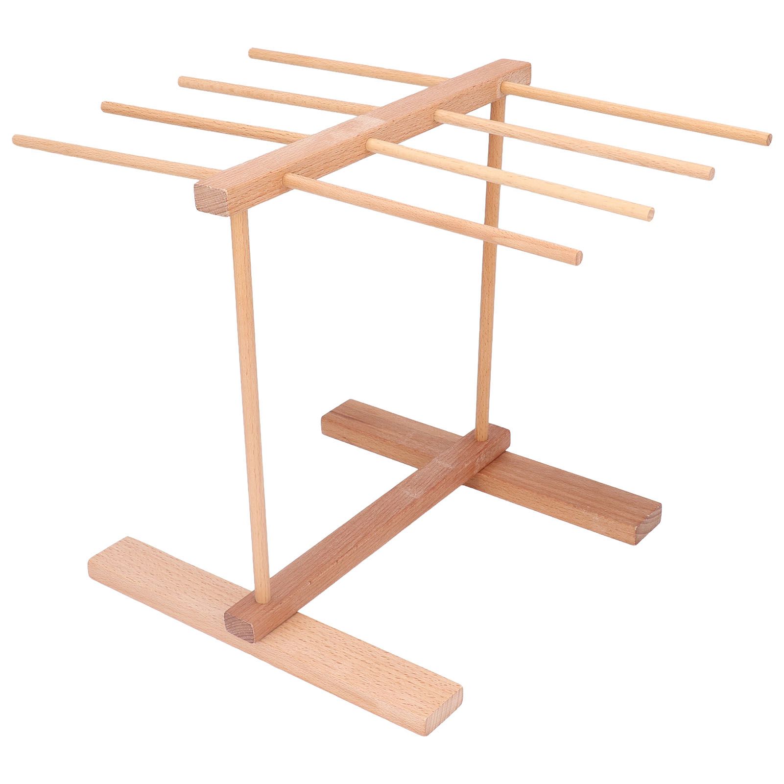 Wooden Noodle Drying Rack 15.4 X 8.7 X 11.8in Foldable Prevent Slipping Pasta Drying Rack for Home โ image 6